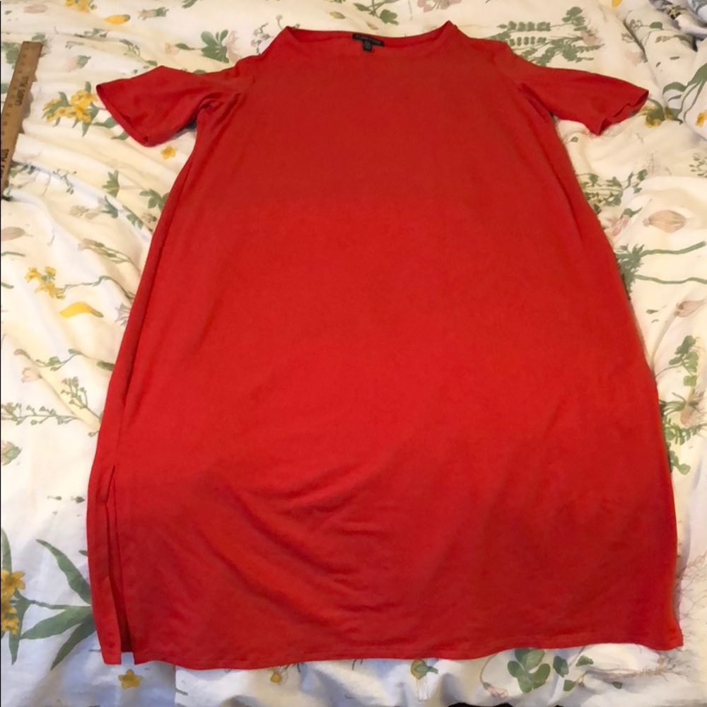 Eileen Fisher orange knit dress M